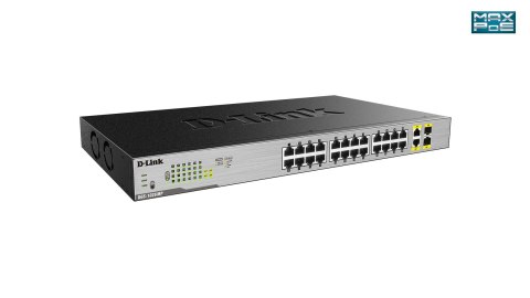 D-Link DGS-1026MP łącza sieciowe Nie zarządzany Gigabit Ethernet (10/100/1000) Obsługa PoE Czarny, Szary D-Link DGS-1026MP łącza sieciowe Nie zarządzany Gigabit Ethernet (10/100/1000) Obsługa PoE Czarny, Szary