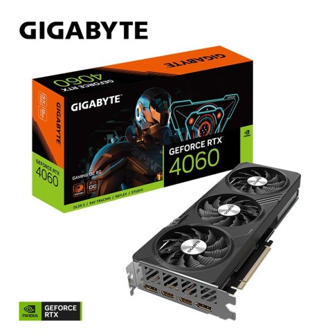 Gigabyte GeForce RTX 4060 GAMING OC 8G NVIDIA GeForce RTX 4060 8 GB GDDR6 Gigabyte GeForce RTX 4060 GAMING OC 8G NVIDIA GeForce RTX 4060 8 GB GDDR6