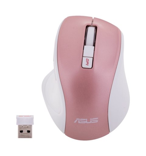 Mysz Asus Silent Wireless Mouse Rose Gold MW202 bezprzewodowa różowo-złota Mysz Asus Silent Wireless Mouse Rose Gold MW202 bezprzewodowa różowo-złota
