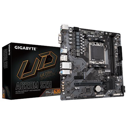 Płyta główna Gigabyte A620M S2H (A620, AM5, mATX, DDR5) Płyta główna Gigabyte A620M S2H (A620, AM5, mATX, DDR5)
