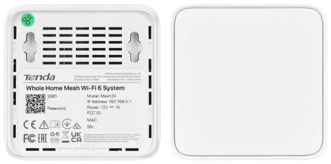 Tenda EX3-3 siatkowy system wi-fi Dual-band (2.4 GHz/5 GHz) Wi-Fi 6 (802.11ax) Biały 1 Wewnętrzne Tenda EX3-3 siatkowy system wi-fi Dual-band (2.4 GHz/5 GHz) Wi-Fi 6 (802.11ax) Biały 1 Wewnętrzne