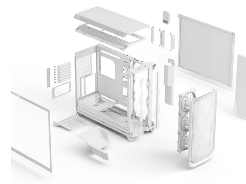 Etui Fractal Design Meshify 3 XL Ambience Pro RGB Clear Tint White ATX Etui Fractal Design Meshify 3 XL Ambience Pro RGB Clear Tint White ATX