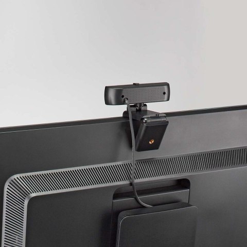 Kamerka internetowa Nedis Full HD 60fps / 4K 30fps czarna Kamerka internetowa Nedis Full HD 60fps / 4K 30fps czarna