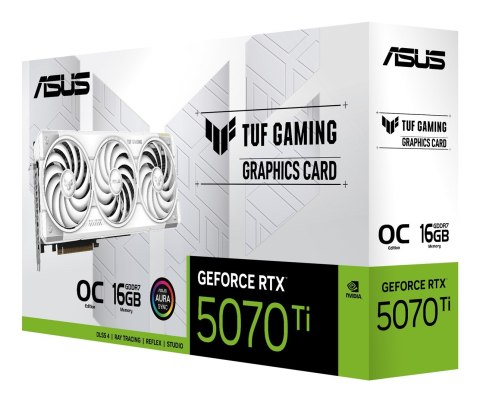 Karta graf. ASUS TUF GAMING RTX 5070 Ti 16GB OC WH. Karta graf. ASUS TUF GAMING RTX 5070 Ti 16GB OC WH.