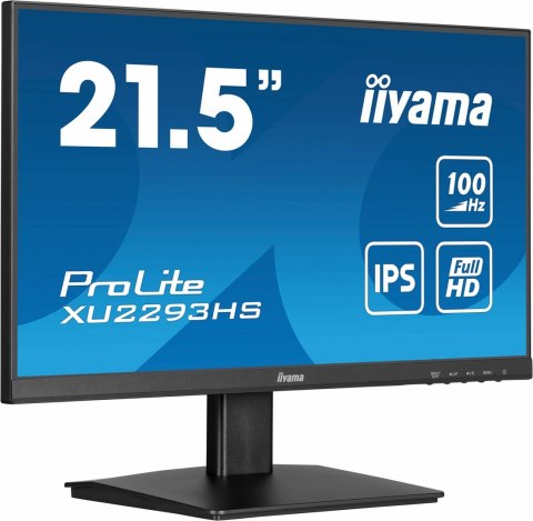 Iiyama ProLite XU2293HS-B6 monitor komputerowy 54,6 cm (21.5") 1920 x 1080 px Full HD LED Czarny Iiyama ProLite XU2293HS-B6 monitor komputerowy 54,6 cm (21.5") 1920 x 1080 px Full HD LED Czarny
