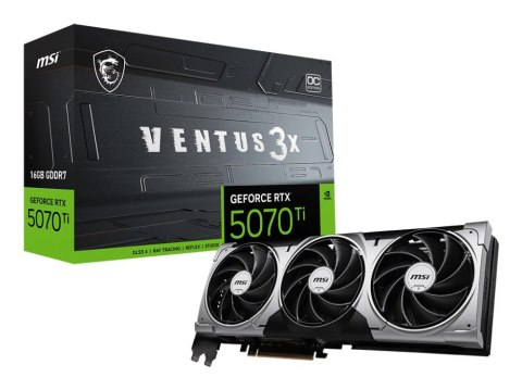 Karta graf. MSI RTX 5070 Ti 16G VENTUS 3X OC Karta graf. MSI RTX 5070 Ti 16G VENTUS 3X OC
