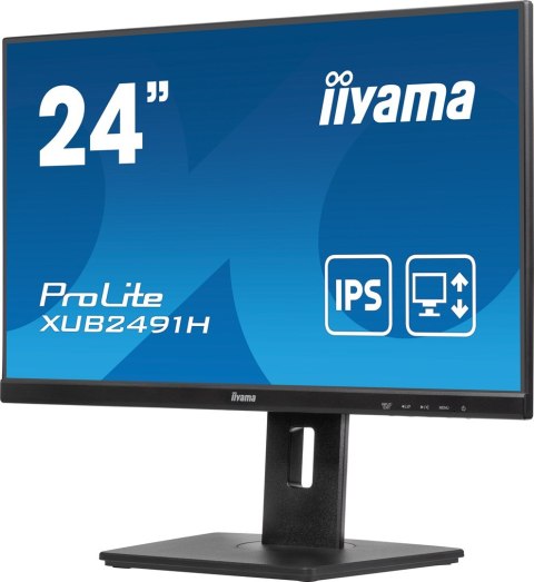 Monitor Iiyama ProLite XUB2491H-B1 24'' Protokół IPS - Płaski ekran - 60,5 cm Monitor Iiyama ProLite XUB2491H-B1 24'' Protokół IPS - Płaski ekran - 60,5 cm