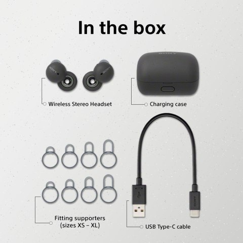 Słuchawki douszne Sony LinkBuds WF-L900, białe Słuchawki douszne Sony LinkBuds WF-L900, białe