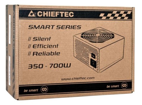 Chieftec Smart GPS-600A8 moduł zasilaczy 600 W 20+4 pin ATX ATX Czarny Chieftec Smart GPS-600A8 moduł zasilaczy 600 W 20+4 pin ATX ATX Czarny