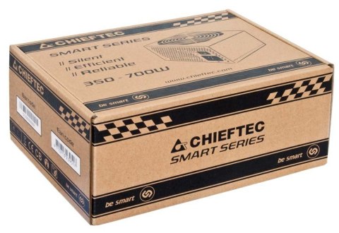 Chieftec Smart GPS-600A8 moduł zasilaczy 600 W 20+4 pin ATX ATX Czarny Chieftec Smart GPS-600A8 moduł zasilaczy 600 W 20+4 pin ATX ATX Czarny