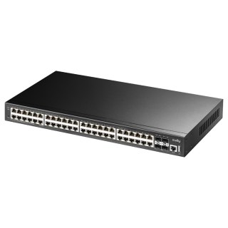 Cudy GS5048S4 łącza sieciowe Zarządzany L3 Gigabit Ethernet (10/100/1000) Czarny