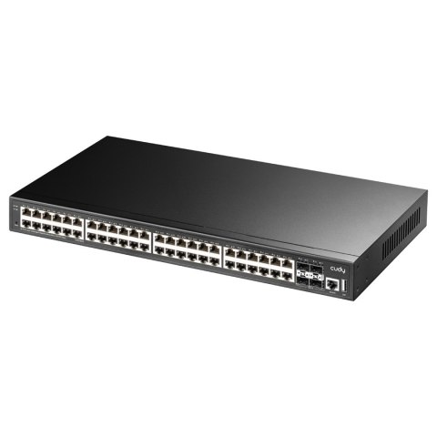 Cudy GS5048S4 łącza sieciowe Zarządzany L3 Gigabit Ethernet (10/100/1000) Czarny Cudy GS5048S4 łącza sieciowe Zarządzany L3 Gigabit Ethernet (10/100/1000) Czarny