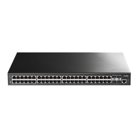Cudy GS5048S4 łącza sieciowe Zarządzany L3 Gigabit Ethernet (10/100/1000) Czarny Cudy GS5048S4 łącza sieciowe Zarządzany L3 Gigabit Ethernet (10/100/1000) Czarny