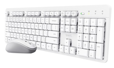 Klawiatura + mysz Trust ODY II Wireless White US Klawiatura + mysz Trust ODY II Wireless White US
