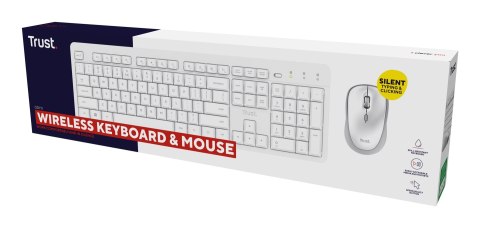 Klawiatura + mysz Trust ODY II Wireless White US Klawiatura + mysz Trust ODY II Wireless White US