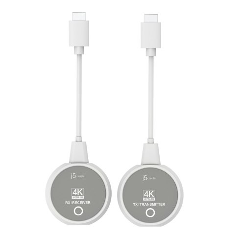 Nadajnik i odbiornik audio/video bezprzewodowy j5create ScreenCast 4K Wireless Display HDMI Extender ; kolor biały JVAW75-N Nadajnik i odbiornik audio/video bezprzewodowy j5create ScreenCast 4K Wireless Display HDMI Extender ; kolor biały JVAW75-N