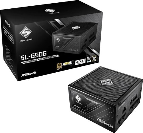 Zasilacz ASRock STEEL LEGEND 650W 80 Plus Gold Zasilacz ASRock STEEL LEGEND 650W 80 Plus Gold