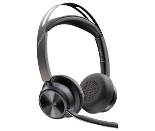 POLY Zestaw słuchawkowy Voyager Focus 2 z certyfikatem Microsoft Teams USB-C-C + przejściówka USB-C/A