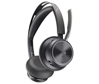 POLY Zestaw słuchawkowy Voyager Focus 2 z certyfikatem Microsoft Teams USB-C-C + przejściówka USB-C/A