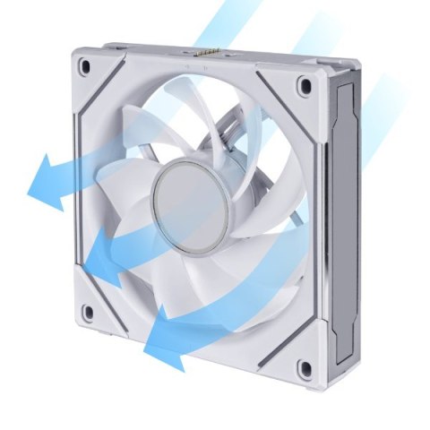 Lian Li UNI FAN SL-INF 120 ARGB Wentylator PWM z odwróconym ostrzem - 120mm, biały Lian Li UNI FAN SL-INF 120 ARGB Wentylator PWM z odwróconym ostrzem - 120mm, biały