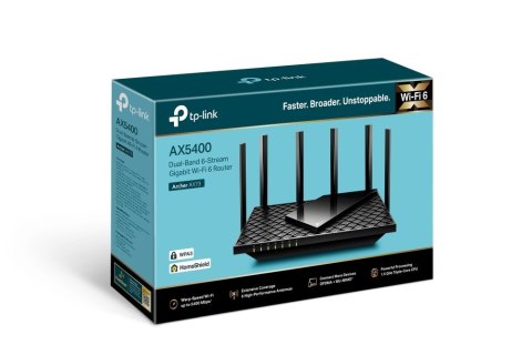 TP-Link Archer AX72 router bezprzewodowy Gigabit Ethernet Dual-band (2.4 GHz/5 GHz) Czarny
