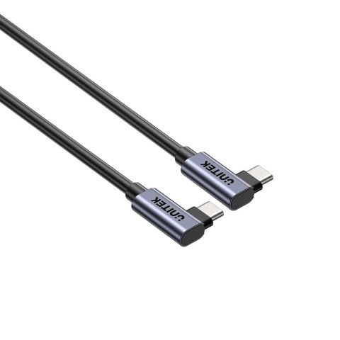 UNITEK KABEL USB-C KĄTOWY 90°/90° PD 100W M/M 1M UNITEK KABEL USB-C KĄTOWY 90°/90° PD 100W M/M 1M