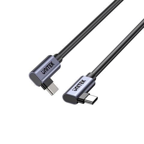 UNITEK KABEL USB-C KĄTOWY 90°/90° PD 100W M/M 1M UNITEK KABEL USB-C KĄTOWY 90°/90° PD 100W M/M 1M