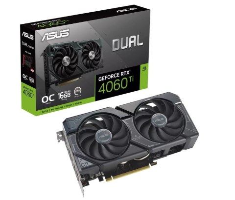 Karta graficzna ASUS GeForce RTX 4060 Ti DUAL OC 16G GDDR6 DUAL-RTX4060TI-O16G