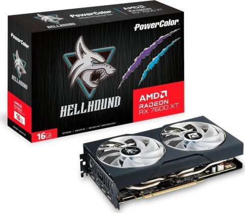 Karta graficzna POWERCOLOR RX 7600 XT Hellhound 16GB OC RX7600XT 16G-L/OC