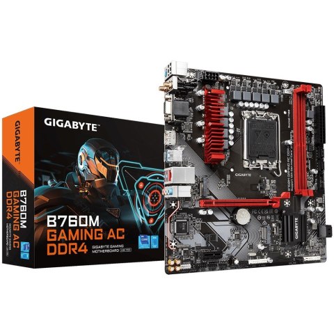 Płyta główna GIGABYTE B760M Gaming AC DDR4 LGA1700 MICRO ATX