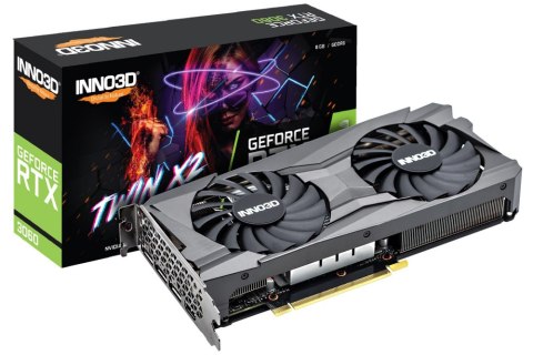 Karta graficzna INNO3D GeForce RTX 3060 TWIN X2 OC 8GB GDDR6 N30602-08D6X-11902130