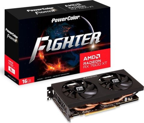 Karta graficzna POWERCOLOR RX 7600 XT Fighter 16GB RX7600XT 16G-F