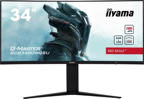 Monitor IIYAMA GCB3480WQSU-B1 (34" /VA /180Hz /3440 x 1440 /Czarny)