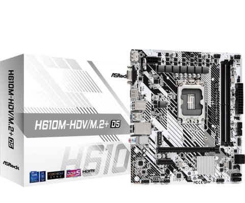 Płyta główna ASROCK H610M-HDV/M.2+ D5 LGA1700 microATX