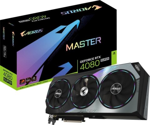 Karta graficzna GIGABYTE GeForce RTX 4080 Super Aorus Master 16GB GV-N408SAORUS M-16GD