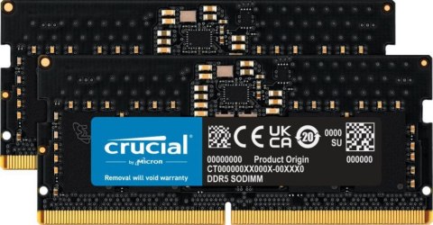 Pamięć CRUCIAL (SODIMM\DDR5\32 GB\4800MHz\1.1V\40 CL\DUAL)