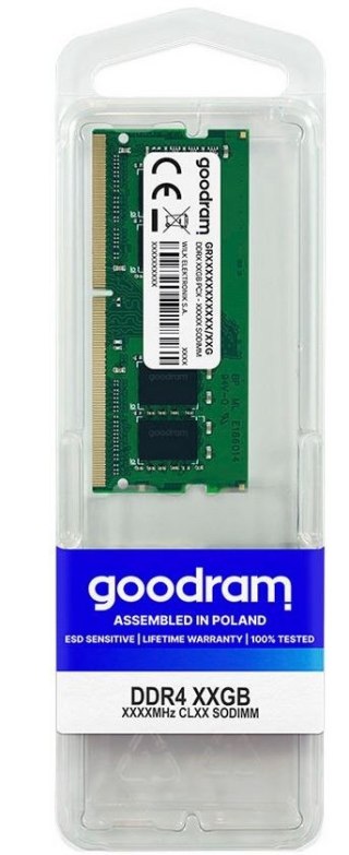 Pamięć GOODRAM (DIMM\DDR4\16 GB\2666MHz\19 CL\Single)