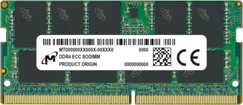 Pamięć MICRON (SODIMM\DDR4\16 GB\3200MHz\1.2V\22 CL\Single)