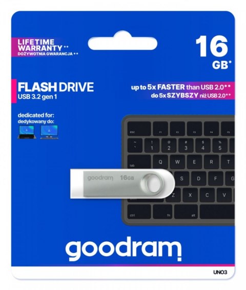 Pendrive (Pamięć USB) GOODRAM (16 GB \Srebrny )