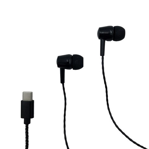 Słuchawki douszne MEDIA-TECH MT3600K (1.15m /Złącze USB typu C wtyk/Czarny) Słuchawki douszne MEDIA-TECH MT3600K (1.15m /Złącze USB typu C wtyk/Czarny)
