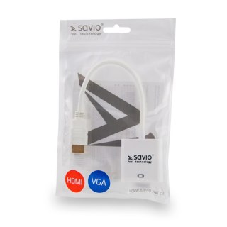 Adapter SAVIO SAVKABELCL-27/B HDMI - VGA