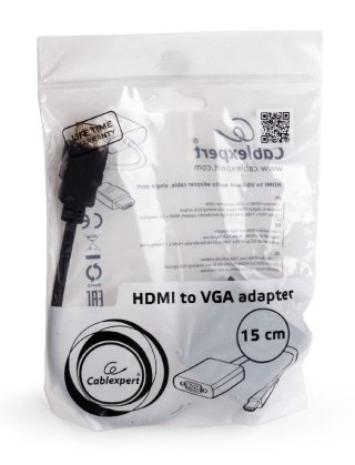 GEMBIRD HDMI - VGA + Audio Czarny HDMI (wyjście) - VGA (wejście) + Audio A-HDMI-VGA-03