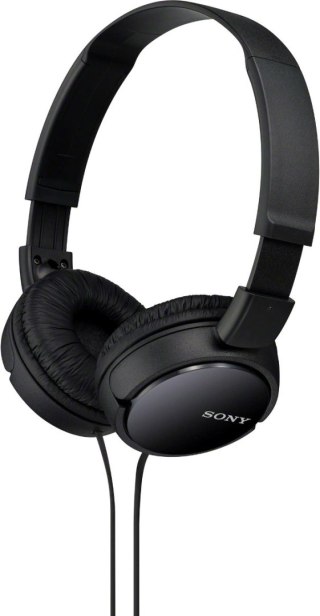 Słuchawki nauszne SONY MDR-ZX110B (1.2m /3.5 mm (pozłacany) wtyk/Czarny)