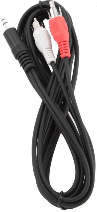 GEMBIRD Jack 3.5mm-2xRCA (wtyk-wtyk) 2.5m 2.5m /s1x MiniJack 3.5 mm (wtyk) 2x RCA (wtyk)