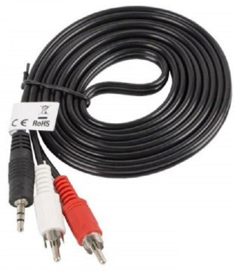 LANBERG CA-MJRC-10CC-0020-BK 2m /s1x MiniJack 3.5 mm 2x RCA