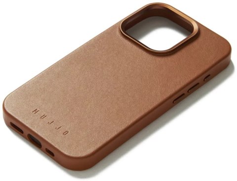 Mujjo Full Leather Case - etui skórzane do iPhone 15 Pro Max kompatybilne z MagSafe (tan)