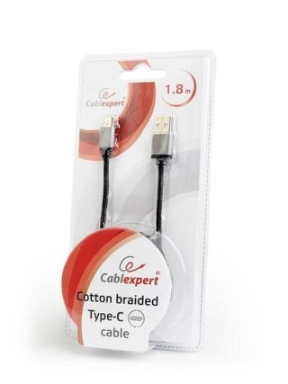 Kabel USB GEMBIRD USB typ C 1.8