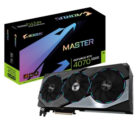 Karta graficzna GIGABYTE GeForce RTX 4070 SUPER MASTER 12GB GV-N407SAORUS M-12GD