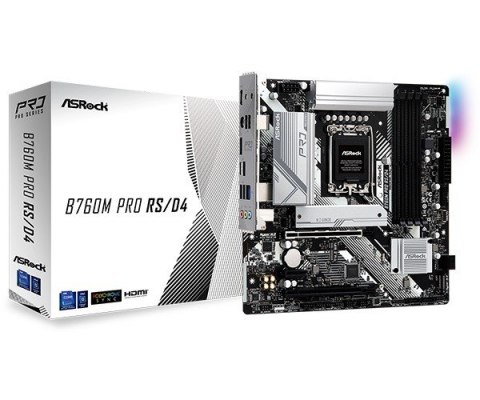 Płyta główna ASROCK B760M PRO RS/D4 LGA1700 MICRO ATX