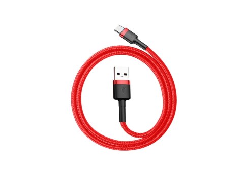 Kabel Baseus Cafule CATKLF-A09 (USB 2.0 - USB typu C ; 0,50m; kolor czerwony)